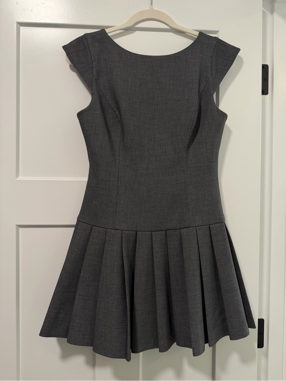 Sunday Best Girls' Charcoal Gray Pleated Fit-and-Flare Dress